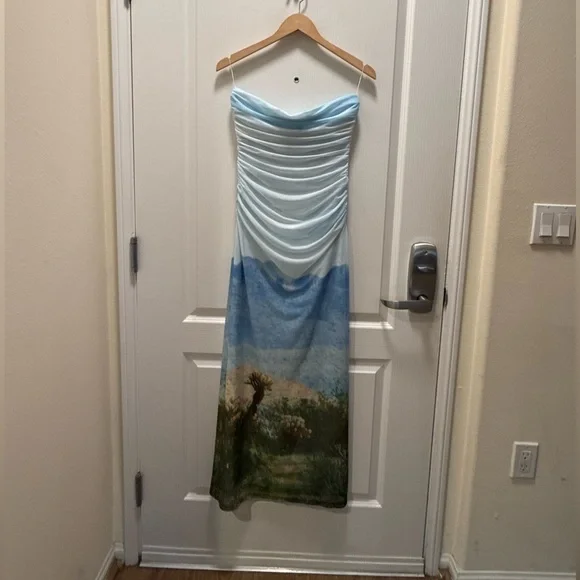 Significant Other Sura Strapless Midi Dress in Arizona Print Size 4 NWT - Picture 5 of 7